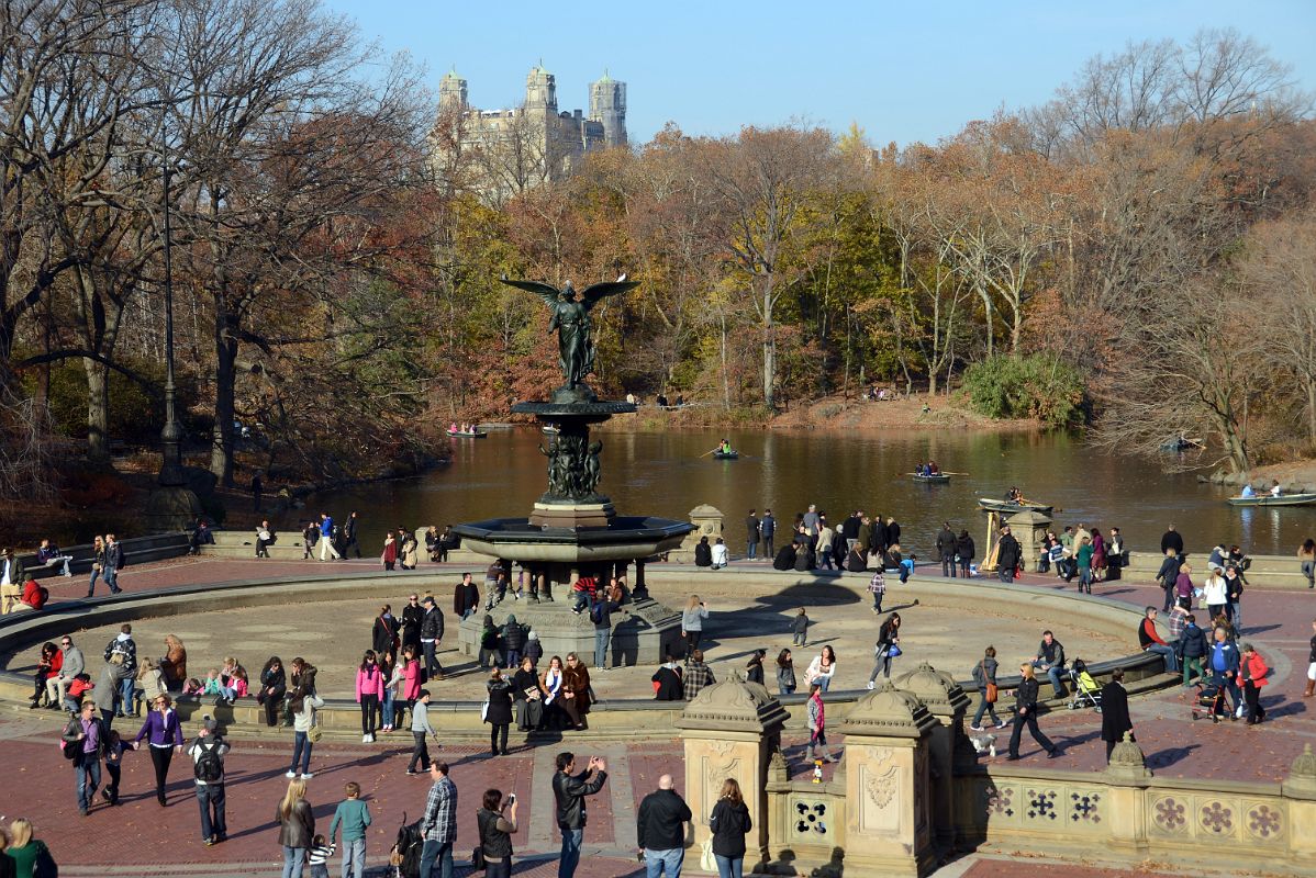 16F Bethesda Terrace And Fountain In Central Park In November